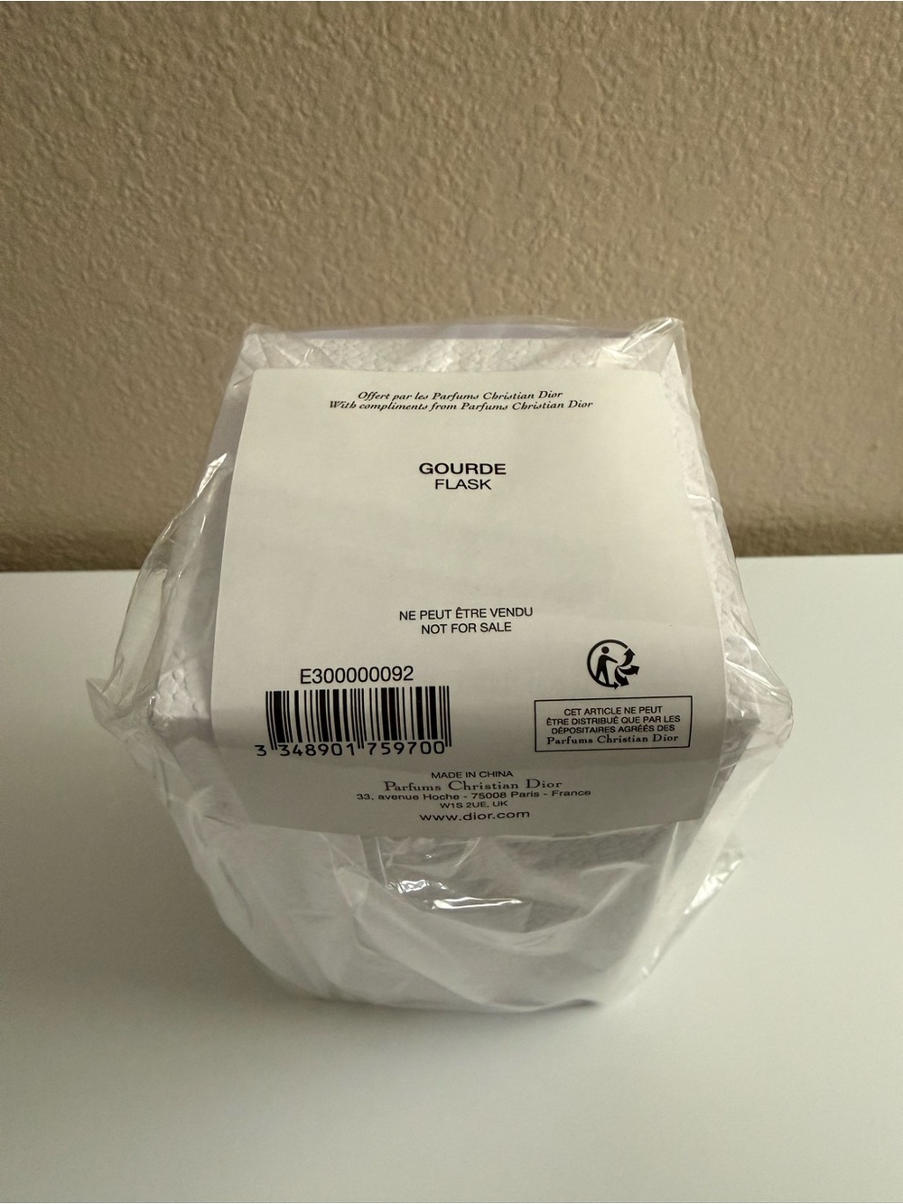 NWT Dior Gourde Flask Toile de Jouy Pattern VIP Gift - Picture 7 of 7